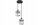 Pendelleuchte 2-flammig Glas Metall Silber E27 L:12 cm