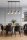 Pendelleuchte 4-flammig Glas Metall Silber E27 L:60 cm