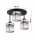 Deckenleuchte 3-flammig Glas E27 B:30 cm Metall Modern