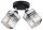 Deckenspot schwenkbar 2-flammig Metall Glas E27 L:25 cm