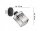 Wandspot verstellbar Silber Schwarz Metall E27 H:22 cm