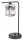 Tischlampe Glas Silber E27 H:38 cm Modern dekorativ