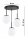 Pendelleuchte Glas Schwarz 3-flammig E27 B:30 cm Modern