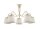 Deckenleuchte LOCOLA &Oslash;80cm Stoff Schirm Lampe E27