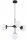 Pendelleuchte 4-flammig Metall Glas Schwarz E27 B:60 cm