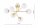 Deckenleuchte 6-flammig Glas Gold E27 B:70 cm blendarm