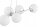 Pendelleuchte 4-flammig Glas Silber E27 L:75 cm Modern