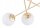 Deckenleuchte Glas Metall Gold 4-flammig E27 L:70 cm