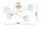 Deckenleuchte Glas Metall Gold 4-flammig E27 L:70 cm