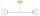 Deckenleuchte 2-flammig Glas Gold E27 70 cm Modern