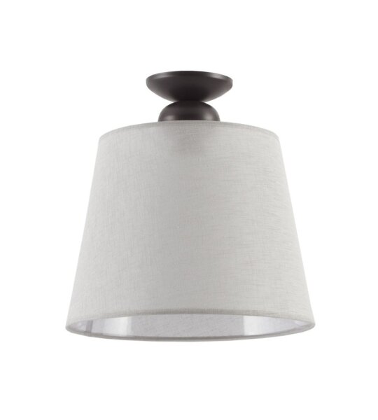 Plafonnier Tissu Gris Ø38cm LOCOLA Plafonnier