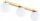Deckenleuchte 3-flammig Glas Weiß Gold E27 L:60 cm