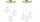 Pendelleuchte Metall Glas Gold E27 B:30 cm blendarm