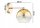 Wandleuchte Glas Metall Gold E27 B:22 cm wohnlich