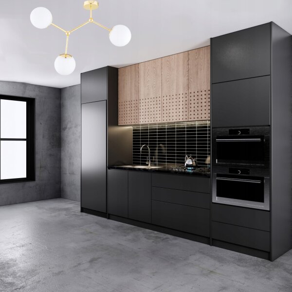 Deckenleuchte 3-flammig Glas Gold E27 60 cm Modern