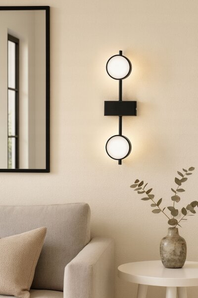 Deckenleuchte 2-flammig Schwarz GX53 L:30 cm Modern