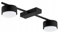 Deckenleuchte 2-flammig Schwarz GX53 L:30 cm Modern
