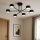 Deckenlampe 6-flammig Schwarz GX53 B:65 cm Modern