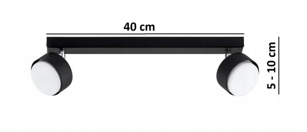 Deckenspot schwenkbar GX53 L:40 cm Modern wohnlich
