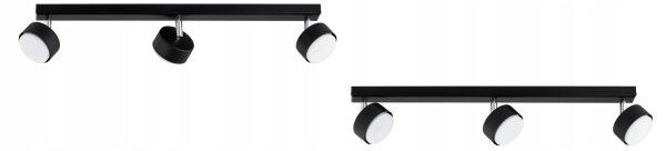Deckenspot verstellbar Schwarz 3-flammig GX53 L:60 cm