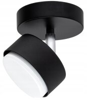 Deckenspot verstellbar Schwarz Metall GX53 B:10 cm