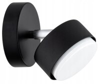 Wandspot schwenkbar Schwarz GX53 L:10 cm dekorativ