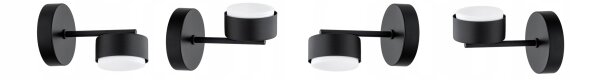 Wandleuchte Metall Schwarz GX53 T:15 cm Modern wohnlich