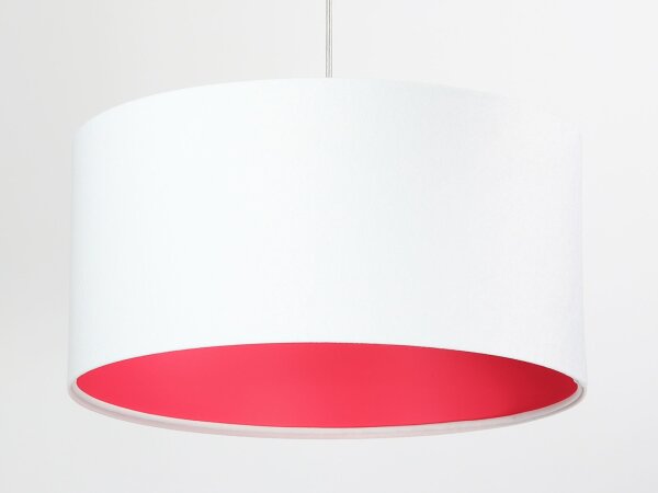 Lampe à suspendre blanche Rétro ronde Tissu Lampe salle à manger