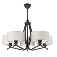 Lampe de plafond graphite blanc Ø66cm DAGNO Salle...