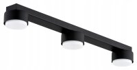 Deckenleuchte 3-flammig Schwarz GX53 L:60 cm Modern