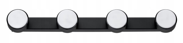Deckenleuchte Schwarz 4-flammig GX53 L:60 cm Modern