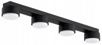 Deckenleuchte Schwarz 4-flammig GX53 L:60 cm Modern