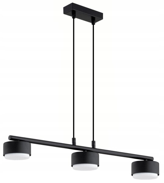 Hängelampe 3-flammig Schwarz Metall GX53 L:60 cm Modern