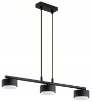 Hängelampe 3-flammig Schwarz Metall GX53 L:60 cm Modern