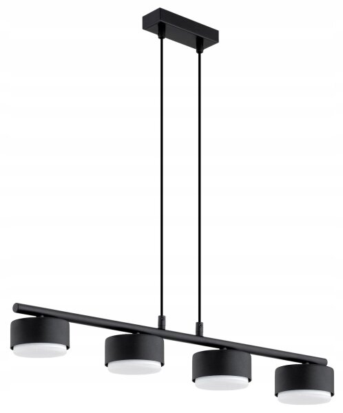 Pendelleuchte 4-flammig Schwarz GX53 L:70 cm Modern