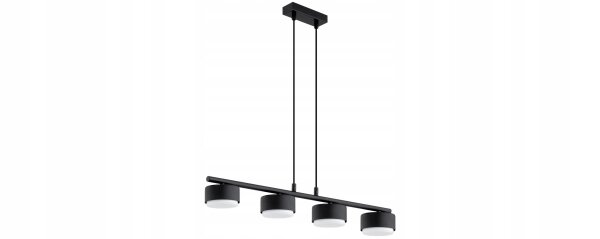 Pendelleuchte 4-flammig Schwarz GX53 L:70 cm Modern