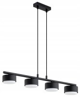 Pendelleuchte 4-flammig Schwarz GX53 L:70 cm Modern