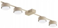 Deckenleuchte 4-flammig Metall Ecru GX53 L:70 cm Modern