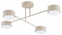 Deckenleuchte 4-flammig Ecru GX53 B:60 cm blendarm