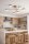 Deckenlampe 6-flammig Metall Ecru GX53 B:60 cm blendarm