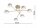 Deckenlampe 6-flammig Metall Ecru GX53 B:60 cm blendarm