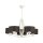 Deckenlampe DAGNO Wei&szlig; Braun &Oslash;70cm 5xE27 Leuchte
