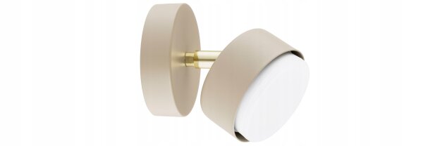 Wandspot schwenkbar Gold Ecru GX53 B:8 cm blendarm