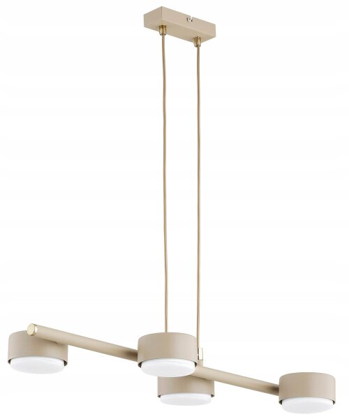 Pendelleuchte 4-flammig Ecru GX53 L:55 cm blendarm