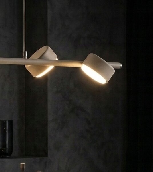 Pendelleuchte 4-flammig Ecru GX53 L:55 cm blendarm