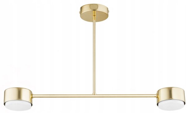 Deckenleuchte 2-flammig Gold Metall GX53 B:65 cm Modern