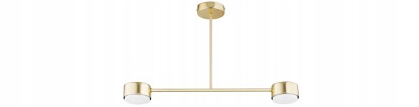 Deckenleuchte 2-flammig Gold Metall GX53 B:65 cm Modern