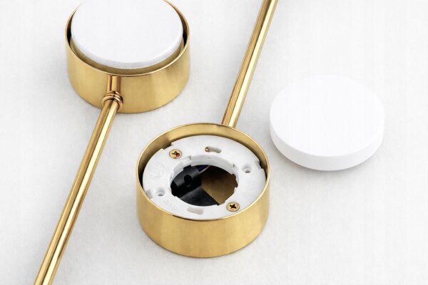 Deckenleuchte 6-flammig Metall Gold GX53 B:65 cm Modern