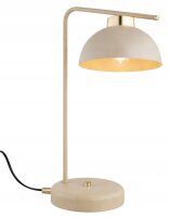 Tischleuchte Gold Beige E27 H:38 cm Modern dekorativ