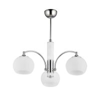 Lampe de plafond chrome blanc 3-flmg NABO salle &agrave;...